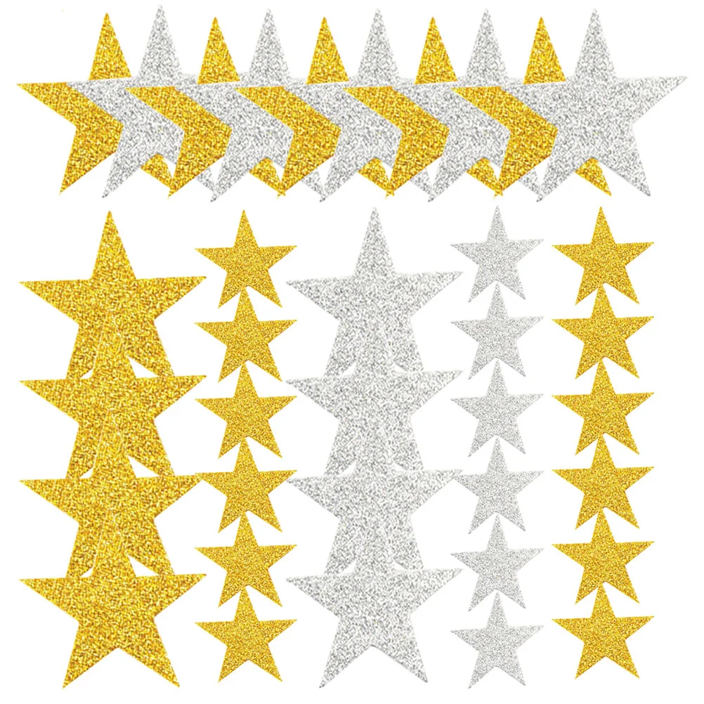 

Glitter Foams Star Stickers Self-Adhesive Star Sticker DIY Craft Stickers Pentagram Sticker Foam Sticker Party Decor