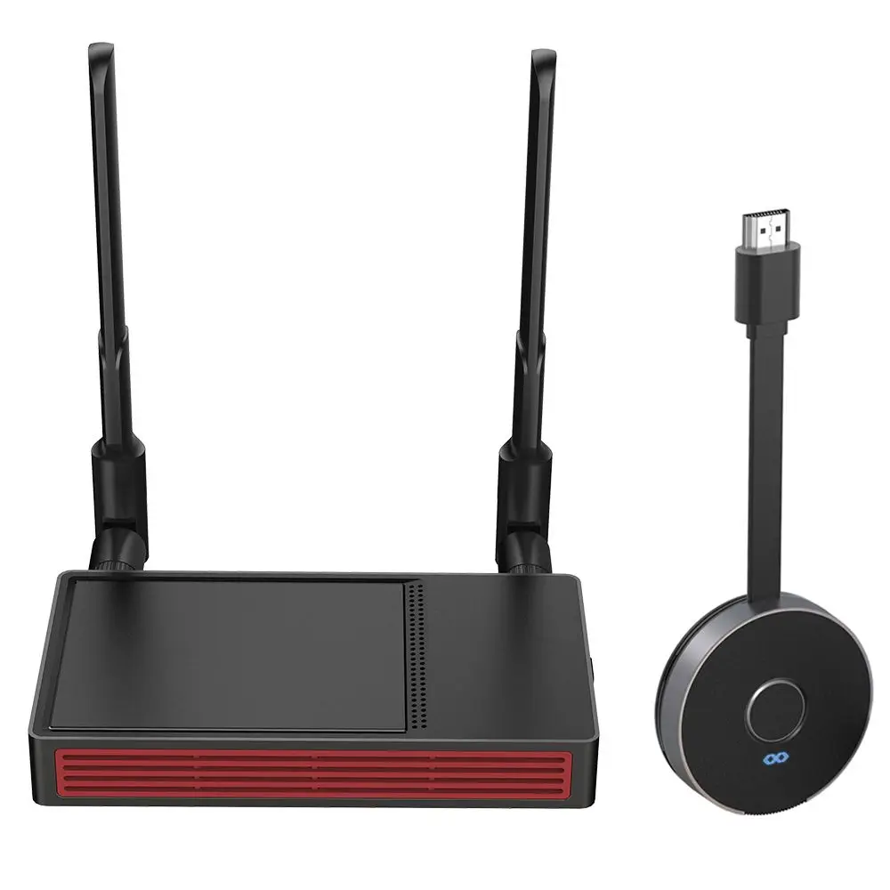 

Phone to HDTV 2.4/5G Streaming Audio Video Wireless HDMI Transmitter Receiver Display Dongle Extender Kit Adapter