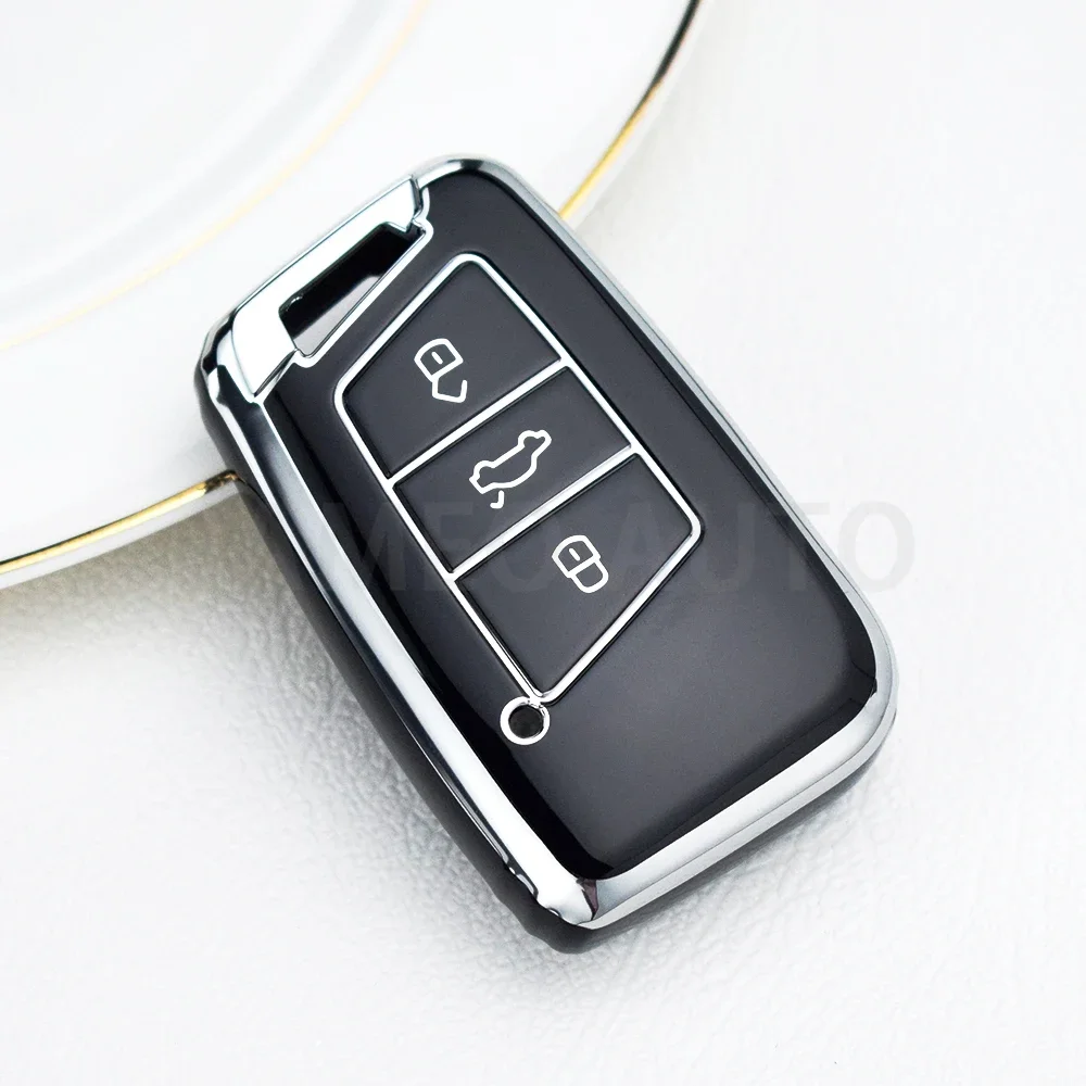 

Для VW Volkswagen Passat B8 Tiguan Magotan Golf For Skoda Kodiaq Superb A7 ТПУ Автомобильный Дистанционный ключ