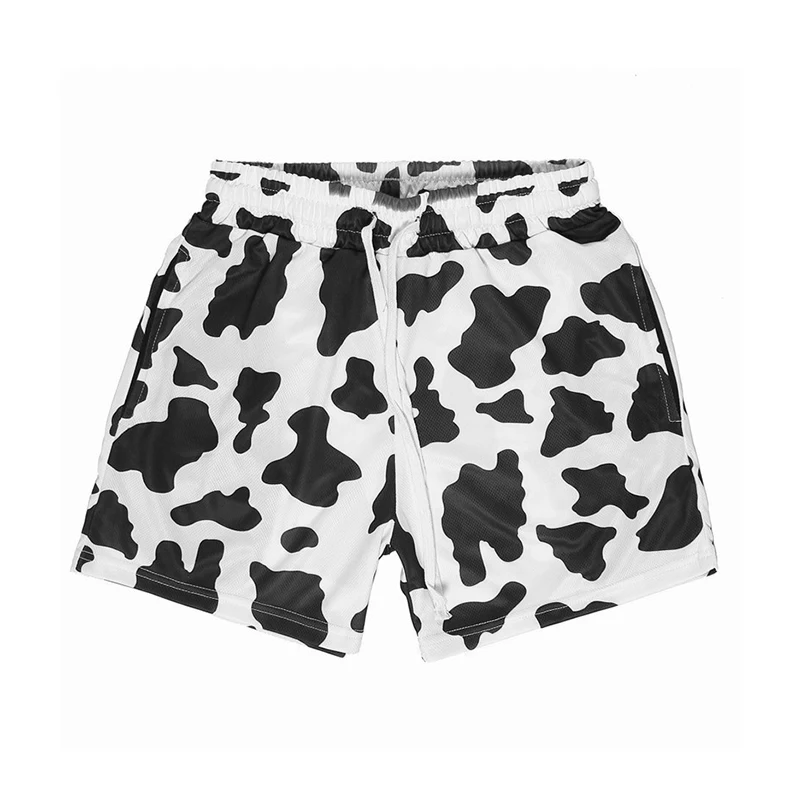 

Men s Breathable Animal Print Gym Shorts with Convenient Pockets Quick-Drying Athletic Shorts for Fashionable Workouts