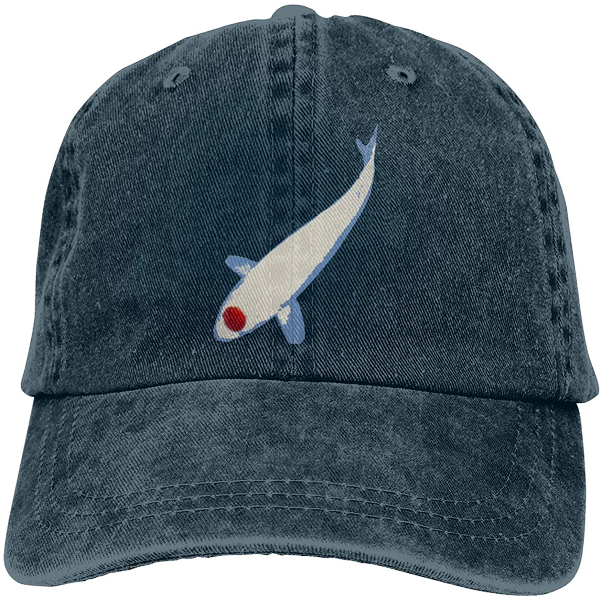 

Japan Koi Carp Fish Sports Denim Cap Adjustable Unisex Plain Baseball Cowboy Snapback Hat