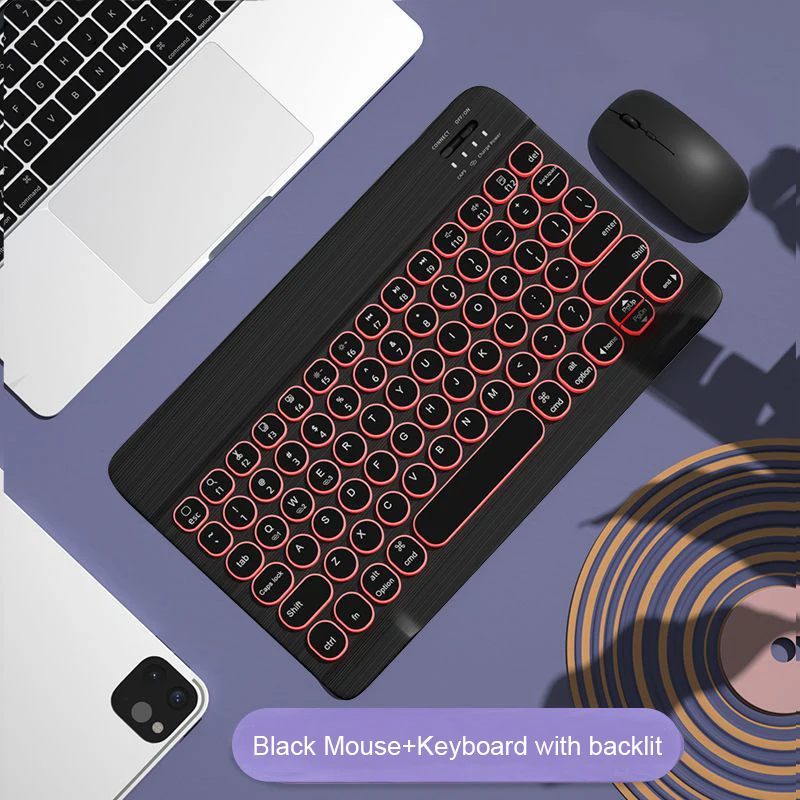 

Беспроводная клавиатура и мышь с подсветкой, Двойная модель мыши с Bluetooth