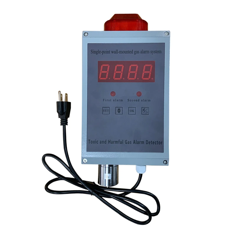 Wall mounted Infrared Carbon dioxide monitor CO2 gas leak a-l-a-r-m detector