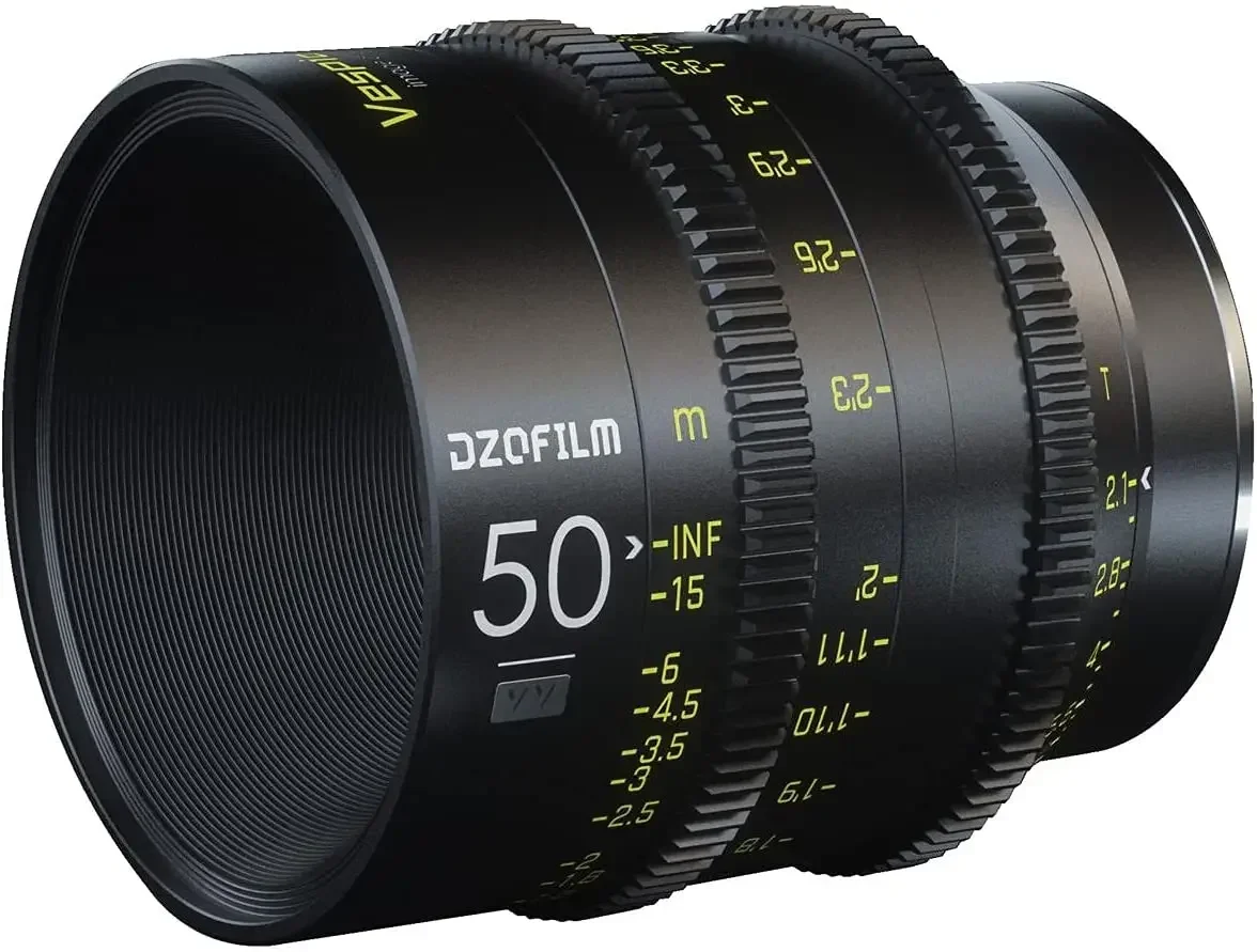 Фото Премиальный кинокинематографический объектив DZOFILM Vespid Prime 50mm T2.1 2026 года для полнокадровых камер/Vista Vision, байонет EF №2