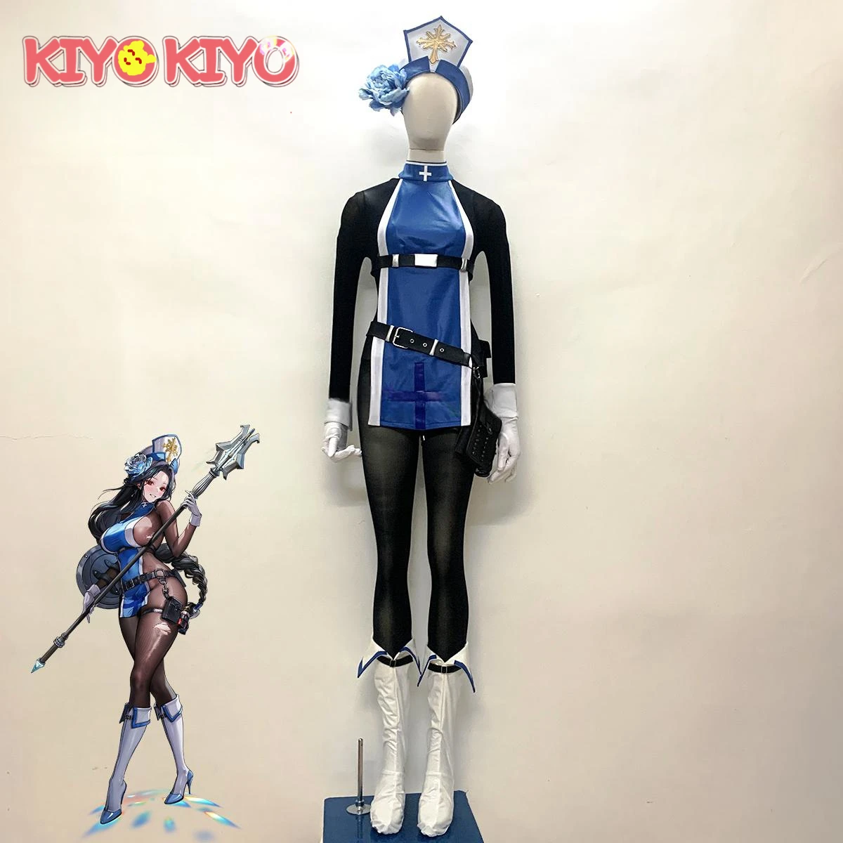Фото KIYO-KIYO на заказ/размер NI cos KKE Maiden косплей костюм Ice Rose Maiden сексуальное женское белье комбинезон костюмы на Хэллоуин №1