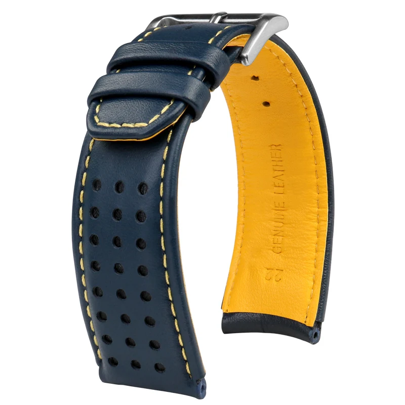 Ремешок для часов из воловьей кожи с изогнутым концом для Citizen Blue Angel AT8020-54L8020-03L JY8078 AT8020, браслет серии 22 мм 23 мм, мужской ремешок (art.: 3920cd6a5a2bc) - 3920cd6a5a2bc