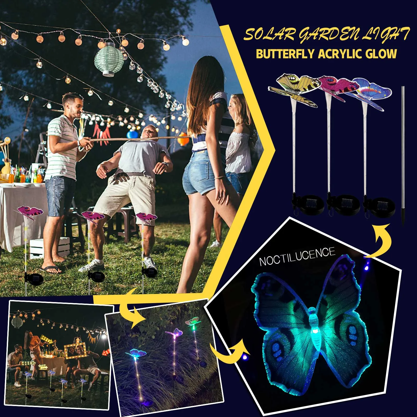 

Easter Garden Flags for outside 12x18 Light Lights Light Solar Garden Outdoor LED Lawn Plug-In Courtyard Home Decor
