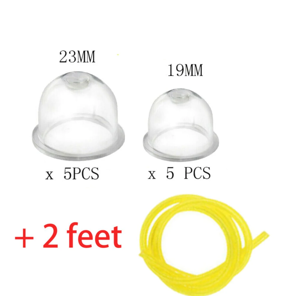 

12pcs Carburetor Spare Parts 19/22mm Carb Primer Bulb Cap With Fuel Line Pump For Victa Echo Homelite For Stihl Talon For Ryobi