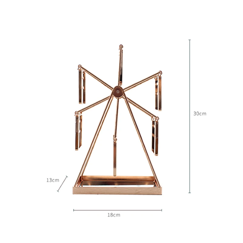 

Ornament Jewelry Earring Rack Children's Home Stud Earring Holder Jewelry Display Stand Creative Rotational