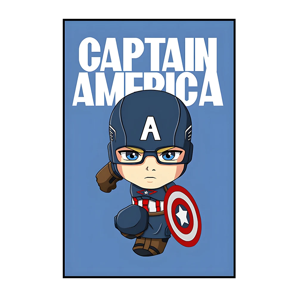 MINISO Marvel настенные художественные постеры Человек-паук Железный человек Мстители супергерой Дисней Декор детской комнаты мультфильм холст живопись картина печать