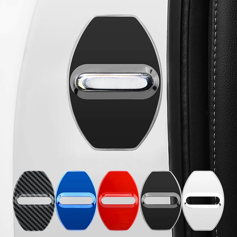 

4 pcs Car Styling Auto Protect Door Lock Cover stickers accessories case for Seat Ibiza Leon cupra Ateca Arona Alhambra Tarraco