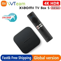 Оригинальная глобальная версия Xiaomi TV Box S 2-го поколения 4K Ultra HD 2G 8G WiFi BT5.2 Google TV Cast Netflix Smart TV Box Медиаплеер