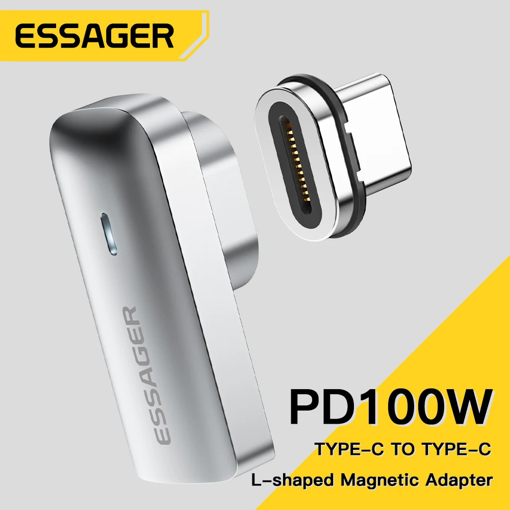 

100w Usb C Otg Adapter Otg Adapter 20gbp Data Sync Charging Data Transmission Magnetic For Iphone Xiaomi Macbook Essager Pd
