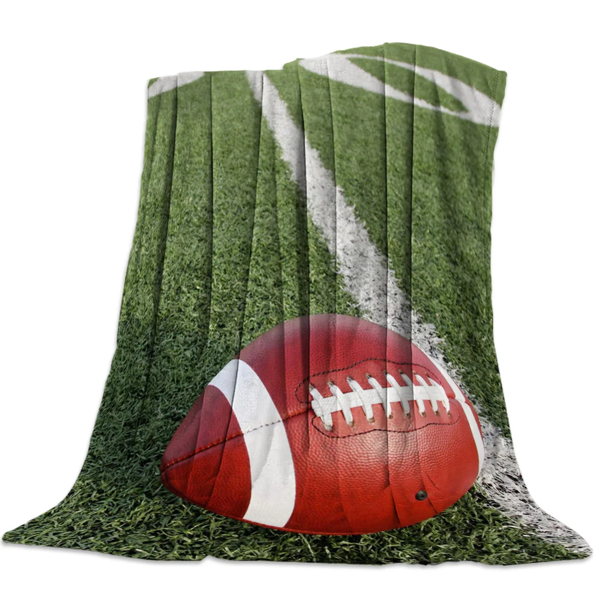 

Soft Warm Fleece Blanket American Football Star Sports Winter Sheet Bedspread Sofa Throw Flannel Blankets Enthusiastic Helmet