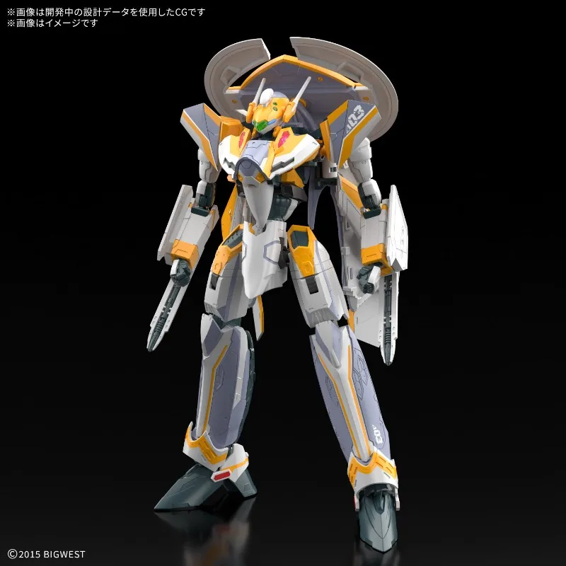 Фото Оригинальный набор для сборки модели Bandai Gundam HG 1/100 VF-31E Siegfried Chuck Mustang Deluxe Set Macross Delta, коллекционные украшения, в наличии №2