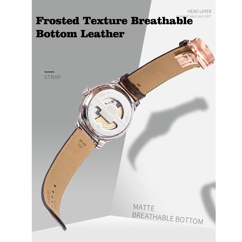 Genuine Leather Watch Strap FOR Tissot Le Locle T41 T006 PRC200 Watch Bracelets Butterfly Buckle 19mm 20mm 21mm 22m Watch Band