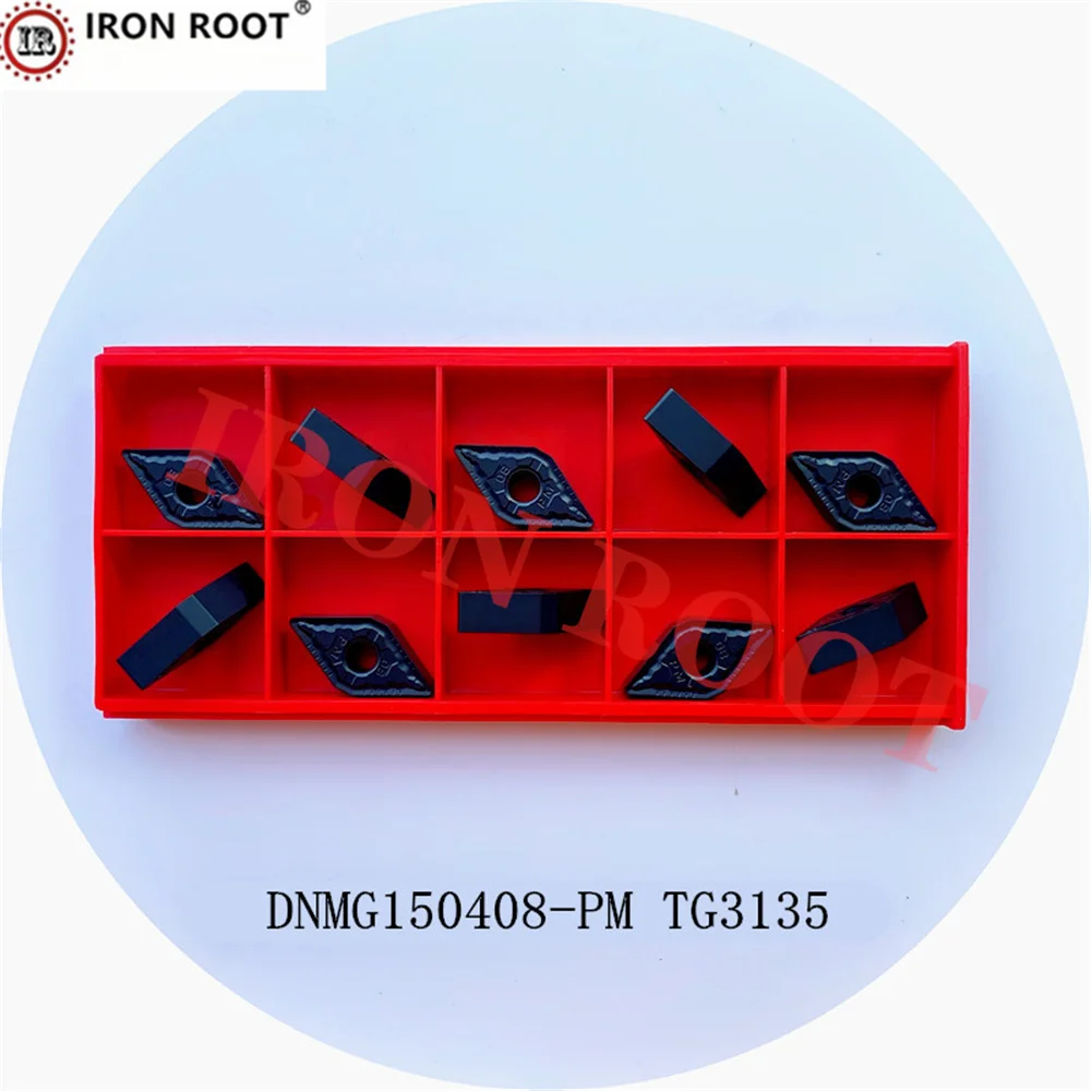 

IRON ROOT DNMG150604, DNMG150608,MS,PM,TG3135 TG3145 CNC Lathe Turning Tool Carbide Turning Tool Insert MDJNR MDQNR Cast Iron