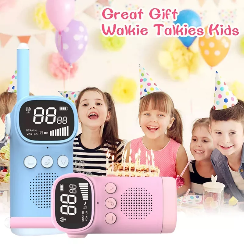 

Walkie Talkie Children 2 Pcs Children's radio Walkie-Talkie Kids Birthday Christmas Gift Child Toy Boys Girls 3000M Long Ran