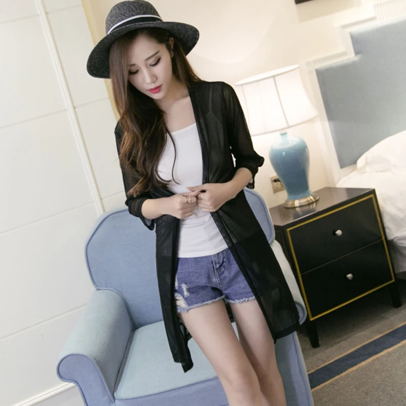 Летняя пляжная одежда Geskeey в богемном стиле длинное кимоно кардиган однотонная