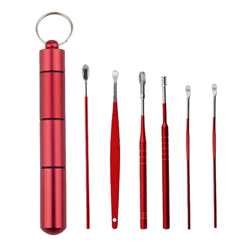 

Набор для чистки ушей из нержавеющей стали, 6 шт./набор