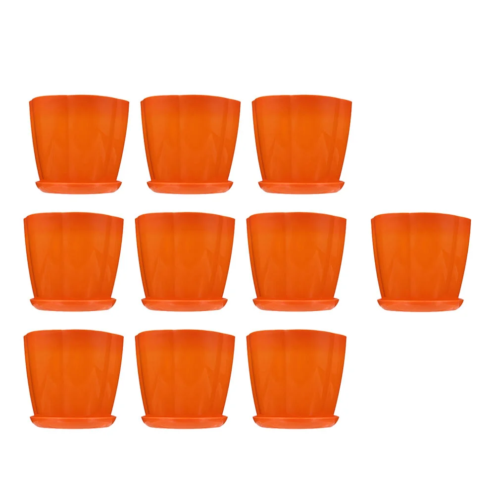 

12pcs Succulents Pots and Trays Durable Plants Container Gardening Flowerpot for Balcony Yard