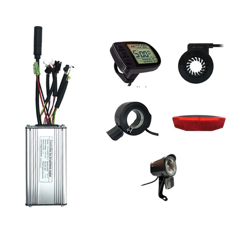 

1Set LCD5 Display Panel Electric Bicycle Scooter Brushless 25A Controller With Lights Kit 36V/48V Bicycle Accessories