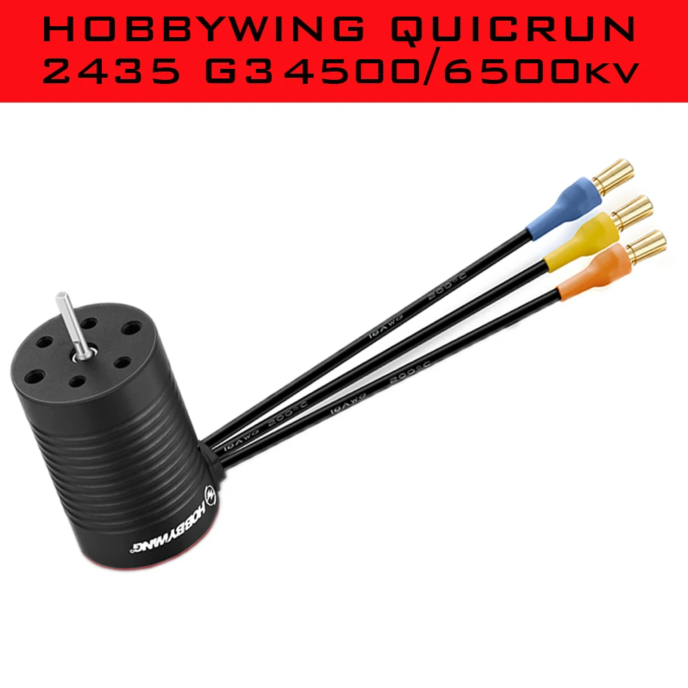 

RC Car Accessories HOBBYWING QuicRun 2435 G3 4500KV/6500KV Brushless Motor New upgrade for 1/16 1/18 Remote Control Car