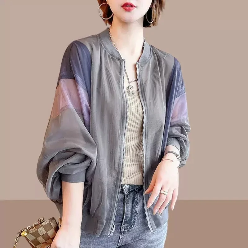 

Ice Silk Sunscreen Clothes Female Summer Thin 2023 New Korean Version of Foreign Breathable Fashion Sun Protection Clothing Coat
