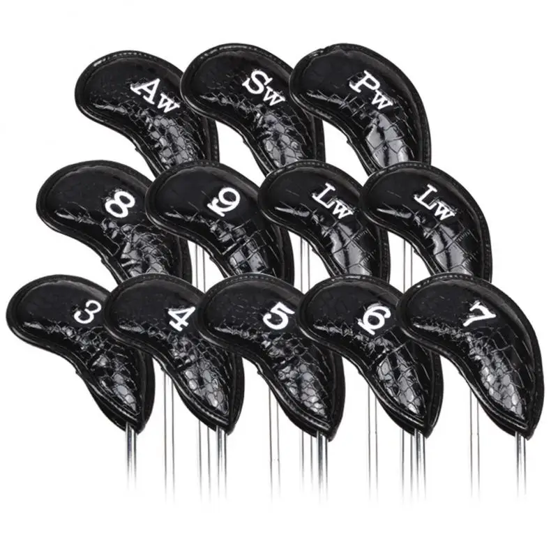 

Golf Iron Cover 12 Pcs Golf Club Cap Fine Workmanship Golf Protective Cover Golf Club Cover Protective Caps Pvc
