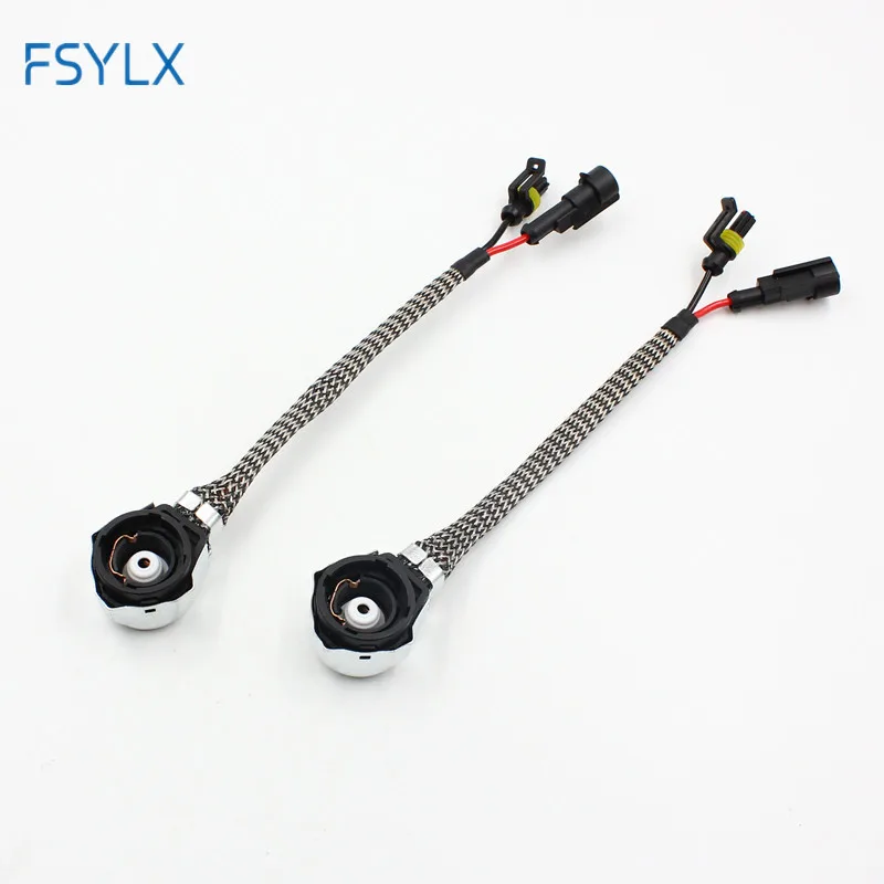 Фото FSYLX 2XD2S D2R D4 усилитель HID преобразователь гнездо кабеля D2S D2R D2C ксеноновая лампа гнездо провода адаптер Разъем Держатель жгута №1