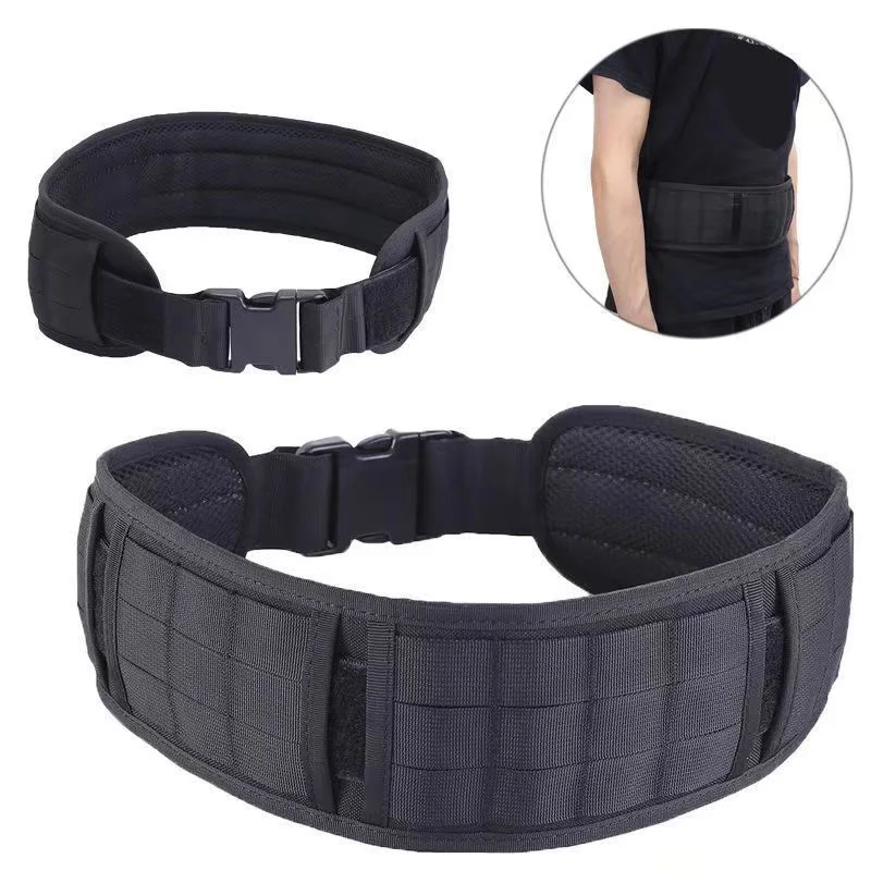 

Tactical Protective Waist Belt Multi-Purpose Padded Patrol Belt Outdoor Sports Equipment Can Hang Accessory Bag Hunting Accessor