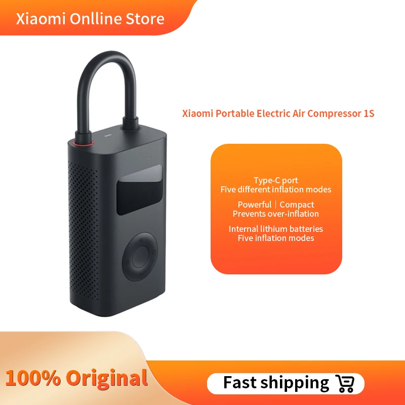 [admitadBF7 3669₽ - 513.6₽] Портативный Электрический воздушный компрессор MI Mijia