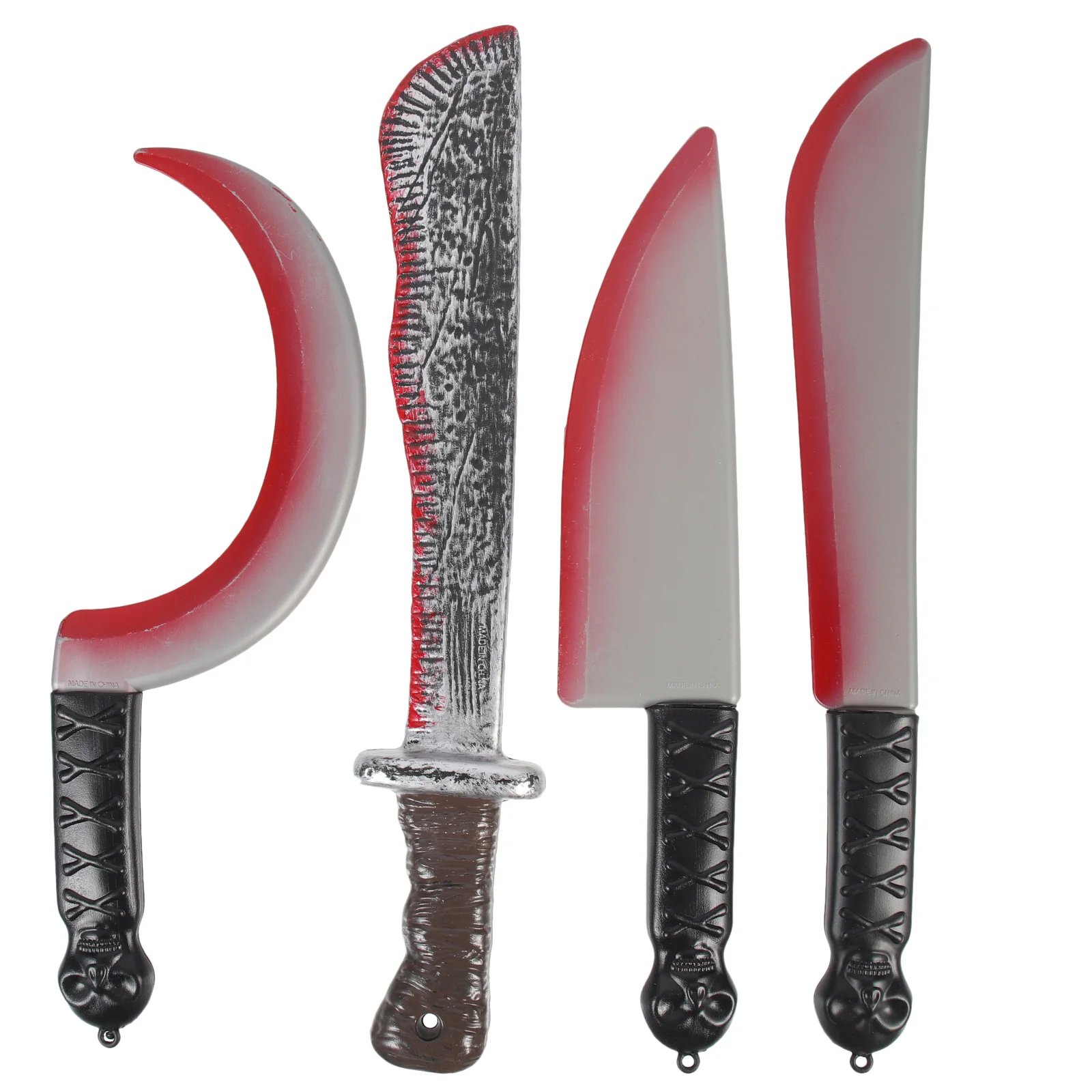 

Blood Knife Props Halloween Prank Toys Fake Cutters Party Cosplay Knives Machete