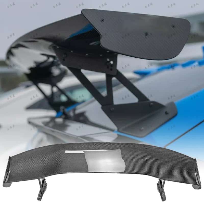 Фото Для Honda Civic FK4 FK7 FK8 TypR 5-дверный хэтчбек 2016-2021 Высококачественный спойлер из настоящего углеродного волокна на заднее крыло автомобиля, багажник, губа №5