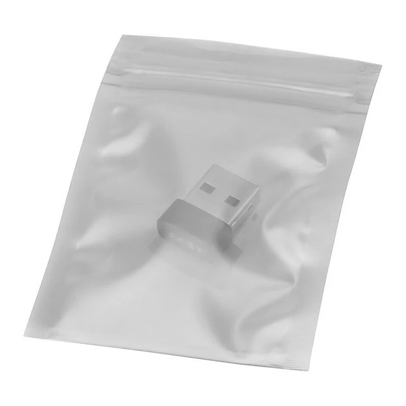100 шт./партия антистатические алюминиевые пакеты с застежкой-молнией