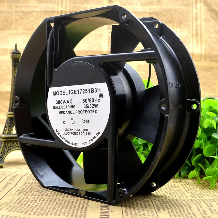 

New original IGE17251B3H 380V 35/32W 17CM high temperature resistant cooling fan