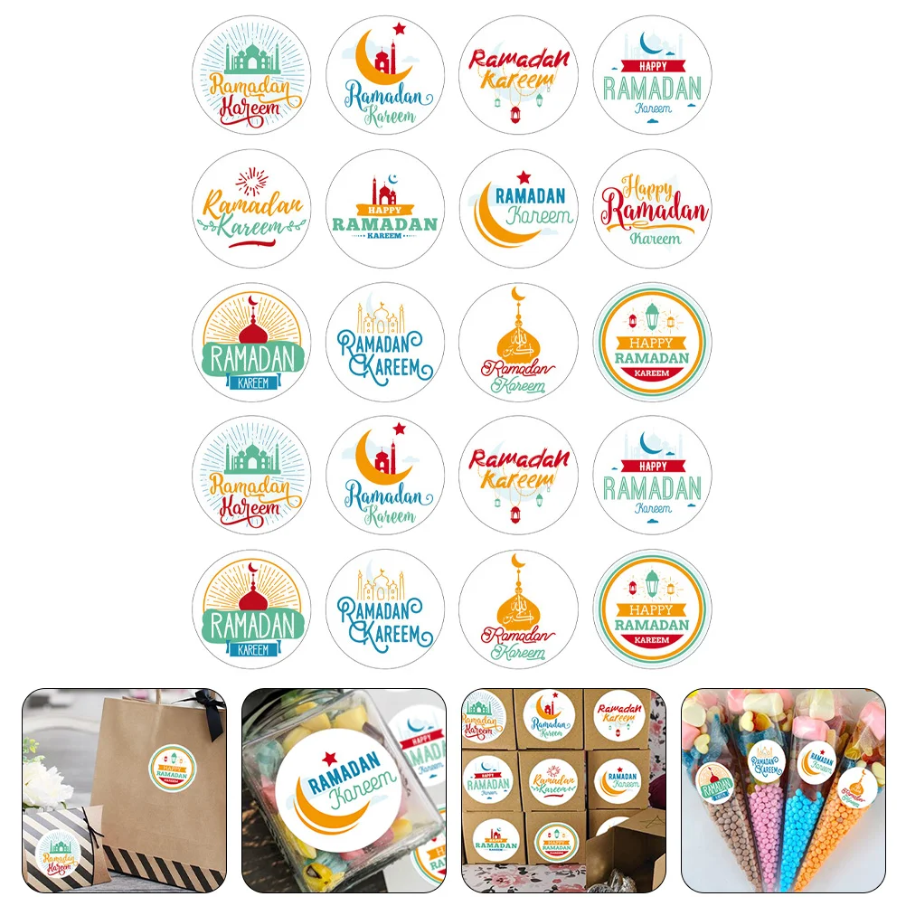 

Stickers Ramadan Gift Sticker Eid Party Mubarak Muslim Decorations Envelope Labels Label Kareem Decalstag Candy Sealfavor