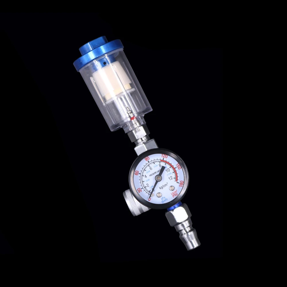 

1/4 Pneumatic Spray Pressure Gauge Oil And Water Separator Spray Gun Air Regulating Valve Filtering Pressure Reducing Valve