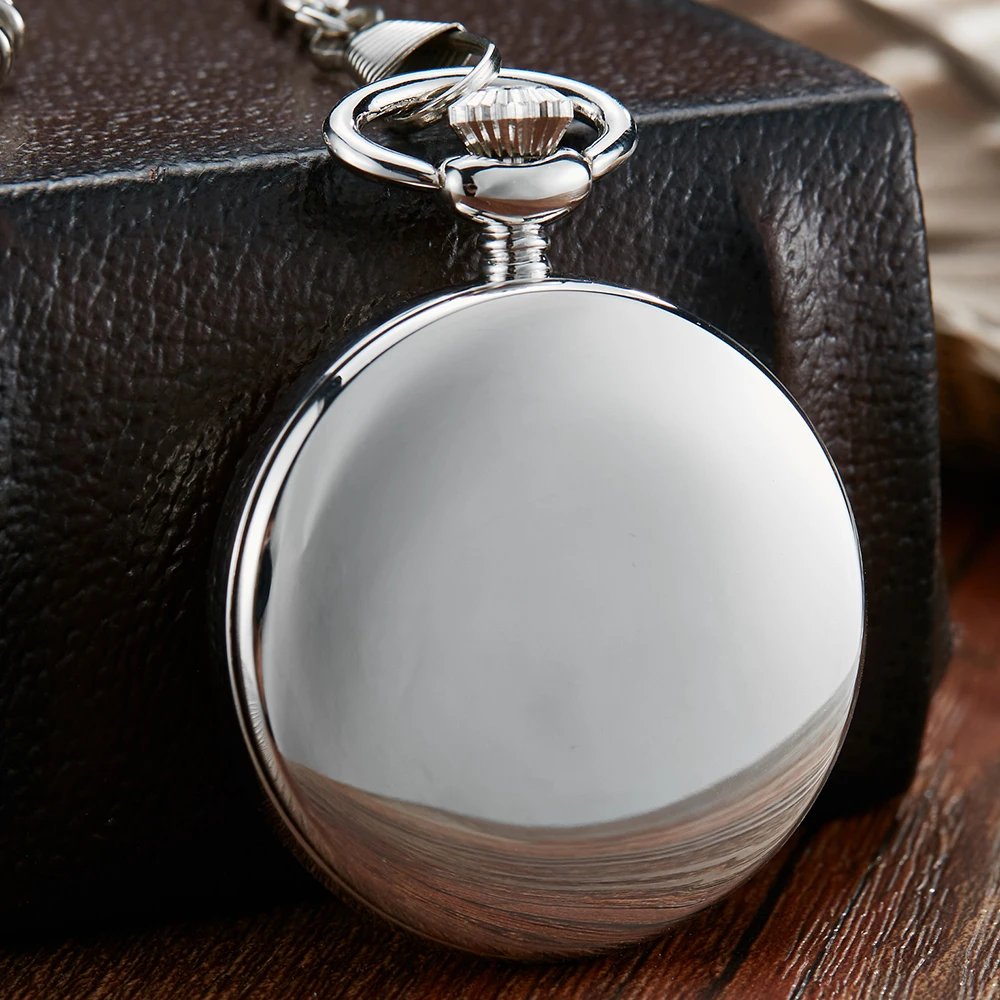 Vintage Mechanical Pocket Watch Men Skeleton Steampunk FOB Chain Smooth Roman Numeral Clock HandWind Watches Women reloj hombre