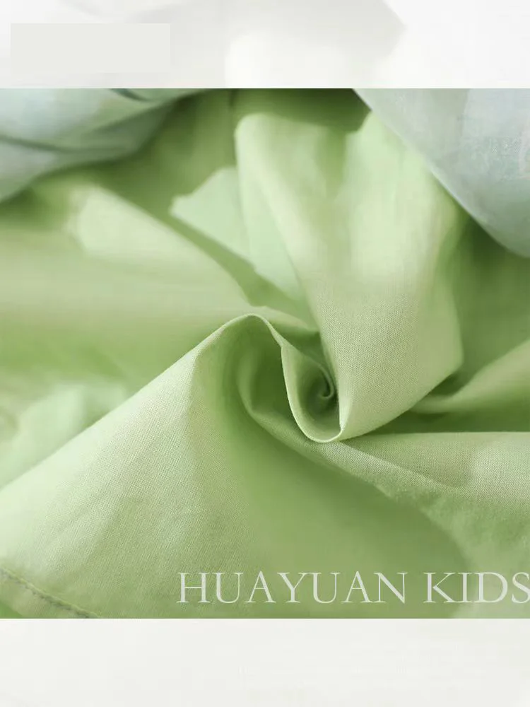 Детское платье с рукавом летучая мышь и завязкой сзади