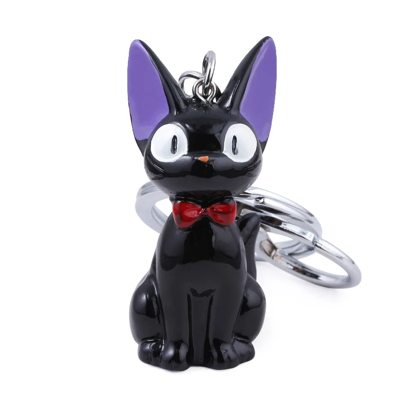 

Black Cat Kiki JiJi Keychain Hayao Miyazaki Kiki's Delivery Service Action Figure Toys for Kids Souvenir Jewelry