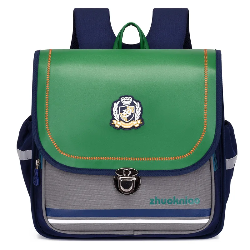 Student Horizontal British Style Large Capacity Backpacks Back To School New Girl Boy Simple Reflective School Bags Kids Mochila