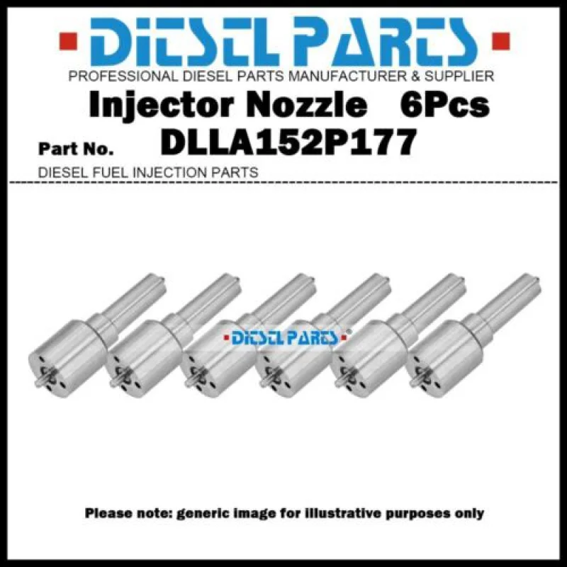 Насадки форсунки топливного инжектора DLLA152P177 F019121177 для Yuchai 6 шт.