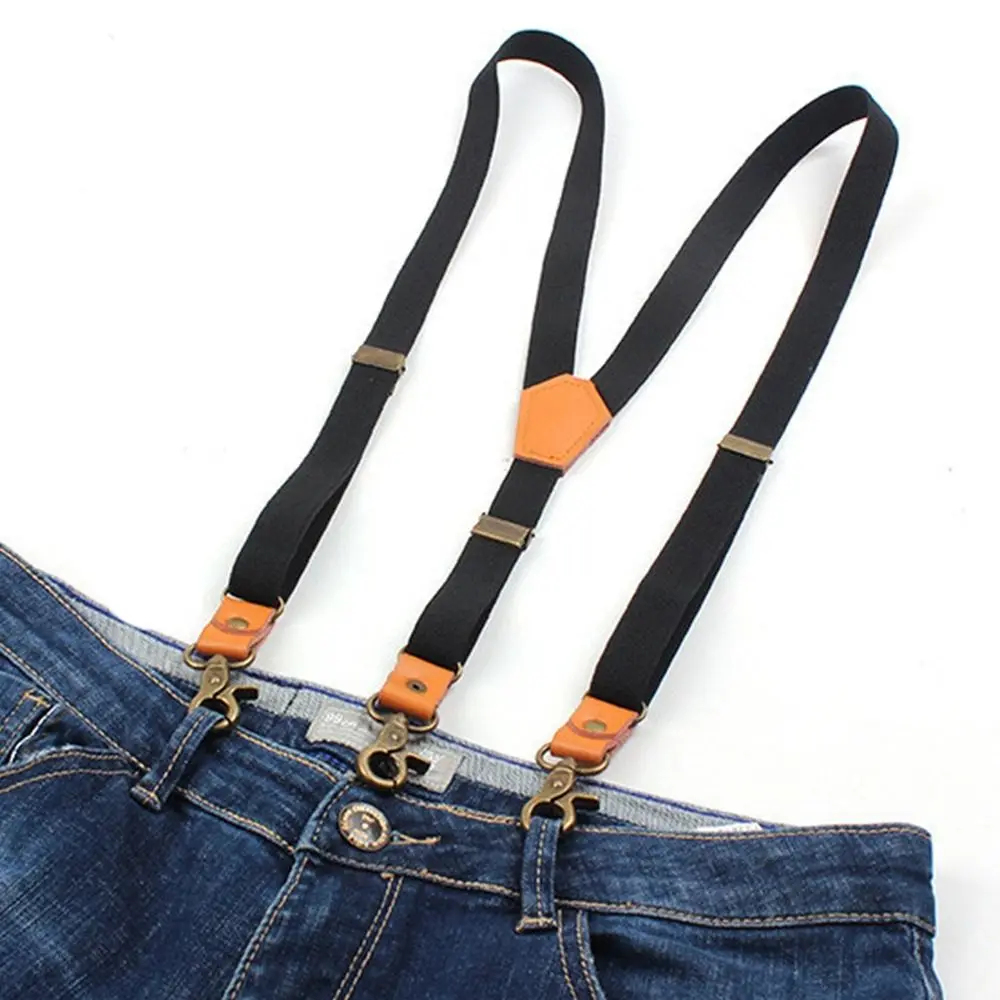 

Performance 3 Hooks For Women Strap Clip For Men Suspenders Clips Hanging Pants Clip Adjustable Braces Tie Suspenders