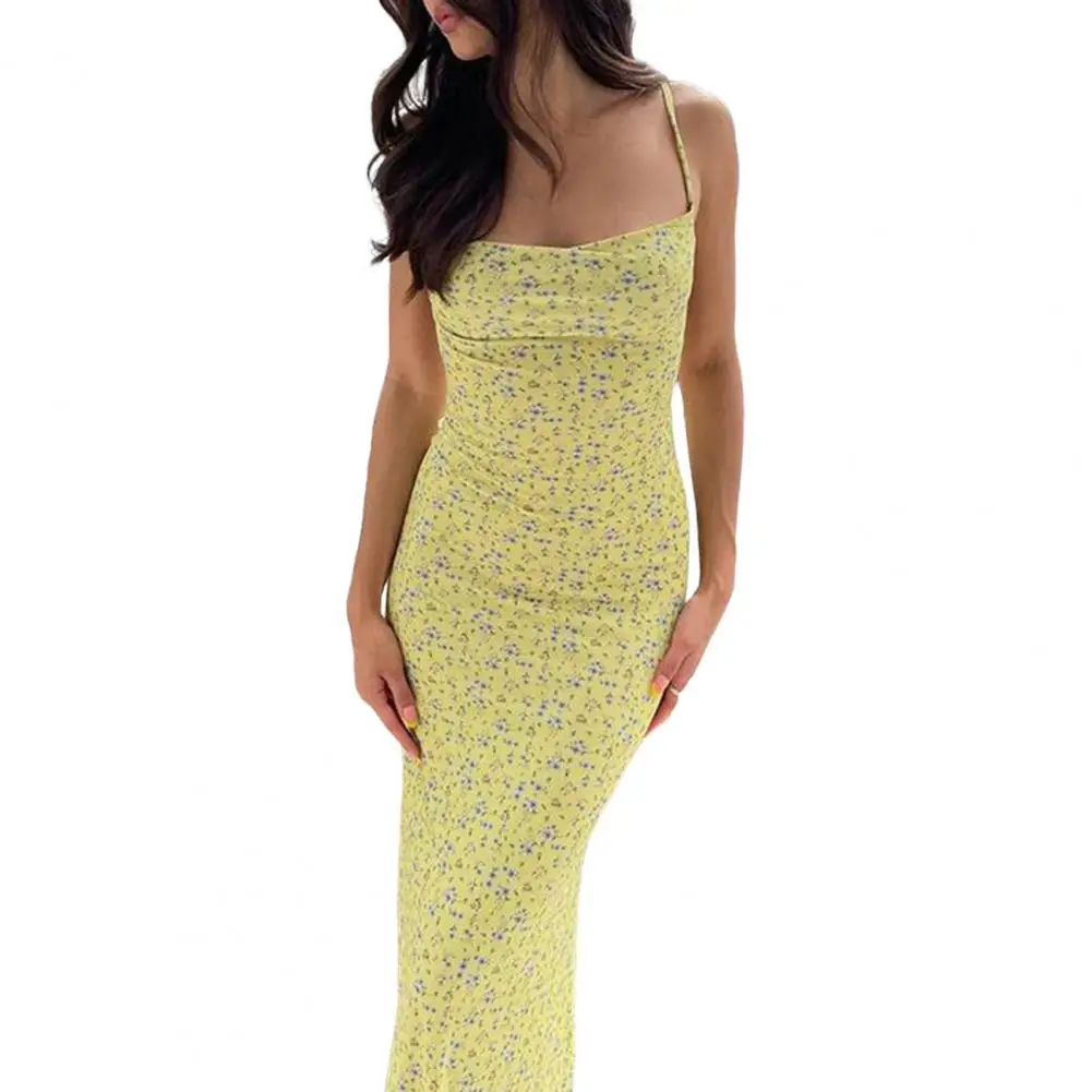 

vestido Bodycon Dress Off Shoulder Long Dress Maxi Dress Floral Print Off Shoulder Backless Ins Style Summer Dress Streetwear