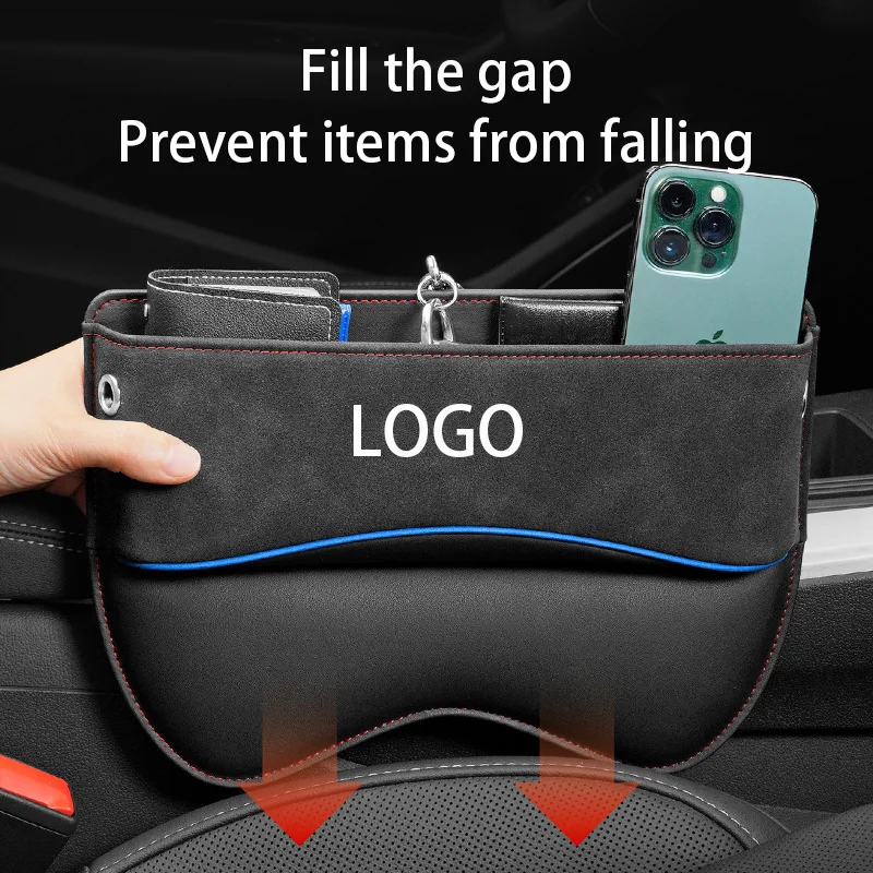 Новая Универсальная замшевая автомобильная коробка-органайзер для зазора на