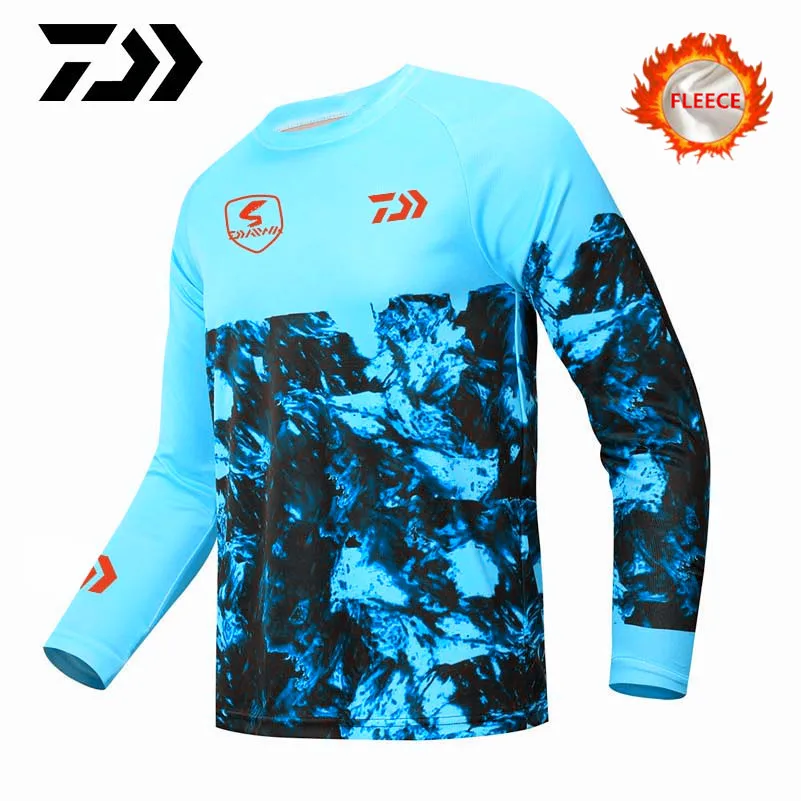 

Winter Daiwa Fishing Clothes Jersey Motorcycle Winter Sweatshirt Jersey Keep Warm Fishing Shirt Anti-uv Fishing Clothes Hoodies