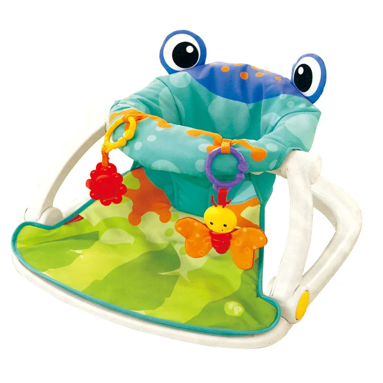 2022 New Baby Dining Chair Baby Seat with Rattle Foldable Frog Seat Baby Cushion Chair Child Cushion Chair Kids Chair