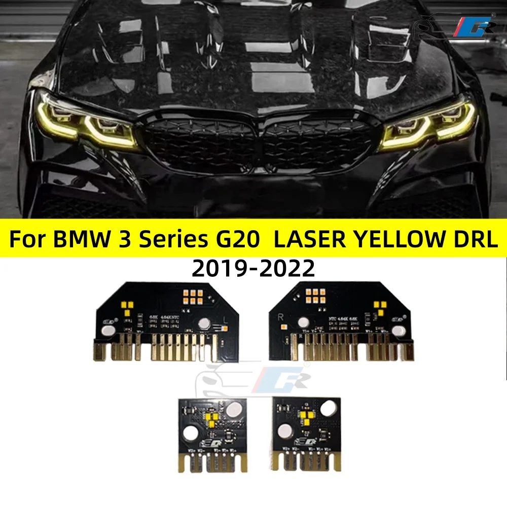 

Светодиодный Модуль DRL CSL Лимонно-желтого Цвета Для BMW 3 Серии G20 G21 320i 330i M340i 340iX 2019-2022, Лазерные Фары