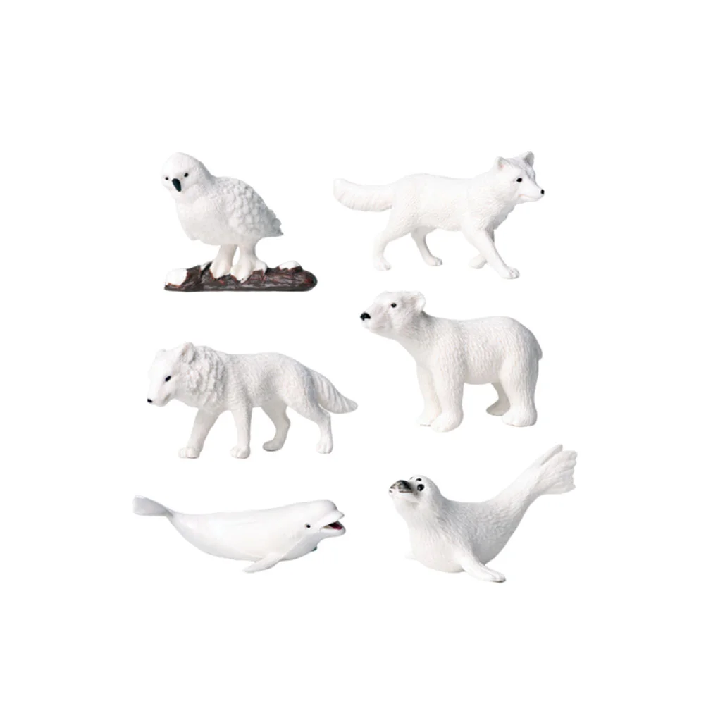 

Animal Animals Figurines Figurine Arctic Miniature Toy Model Kids Toys Set Playsnow Figures Figure Sea Playset Hand Decoration